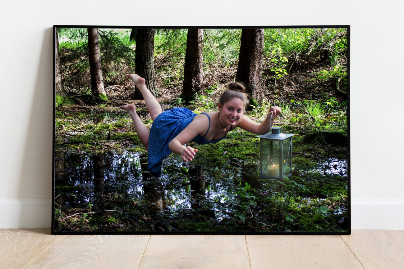 follow the red line lampe