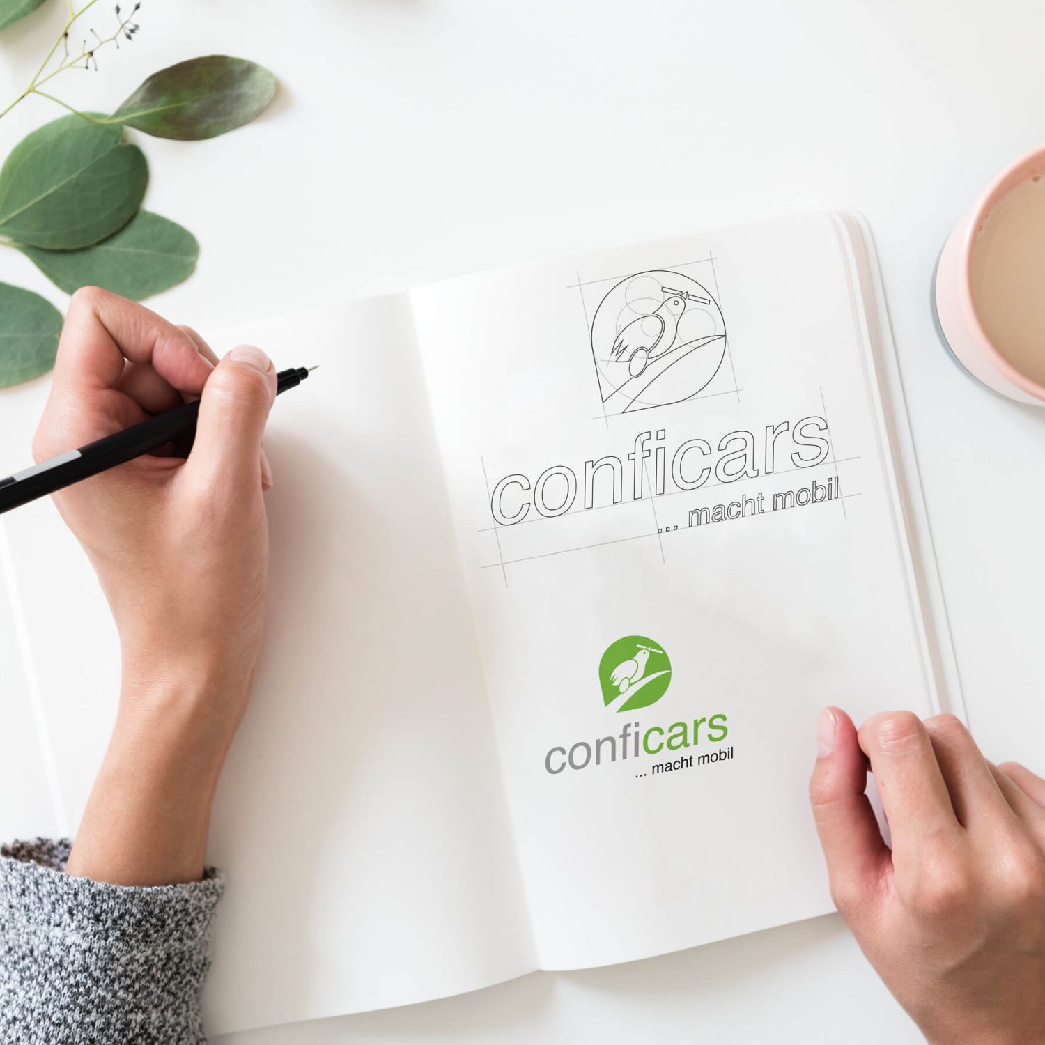 conficars logo skizze