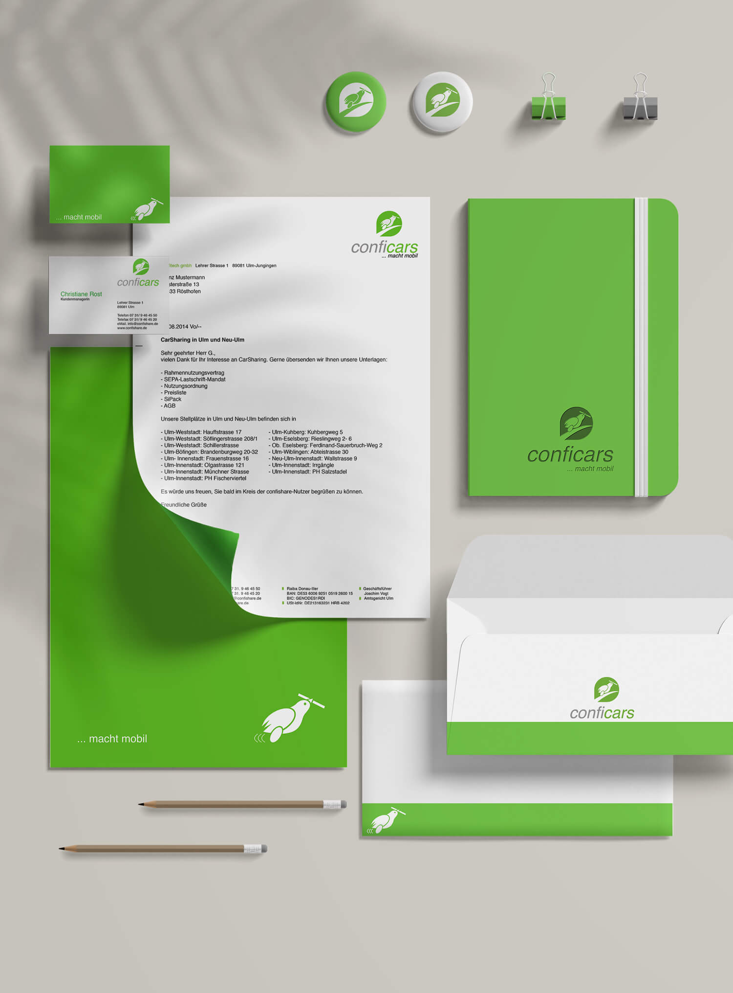 Conficars branding